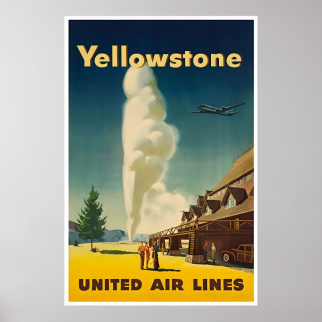 Yellowstone Art National Park Poster United Print (Front)