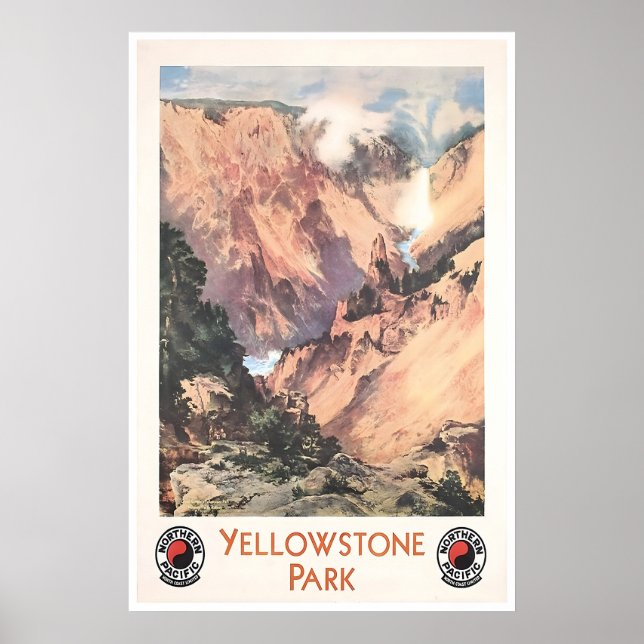 Yellowstone Art National Park Poster Yellowstone (Front)