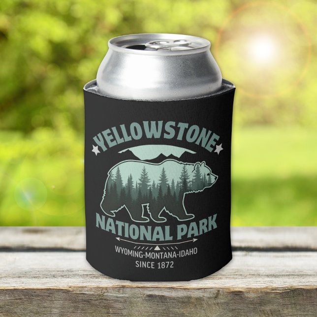 Yellowstone Bear – Keep It Chill, Stay Wild Can Cooler (Creator Uploaded)