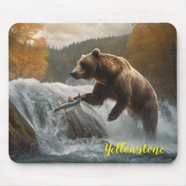 Yellowstone Bear Mouse Pad (Front)