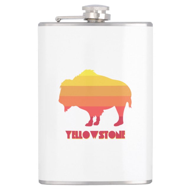Yellowstone Bison Hip Flask (Front)