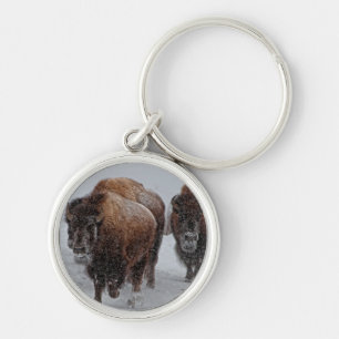 Yellowstone Bison Key Ring