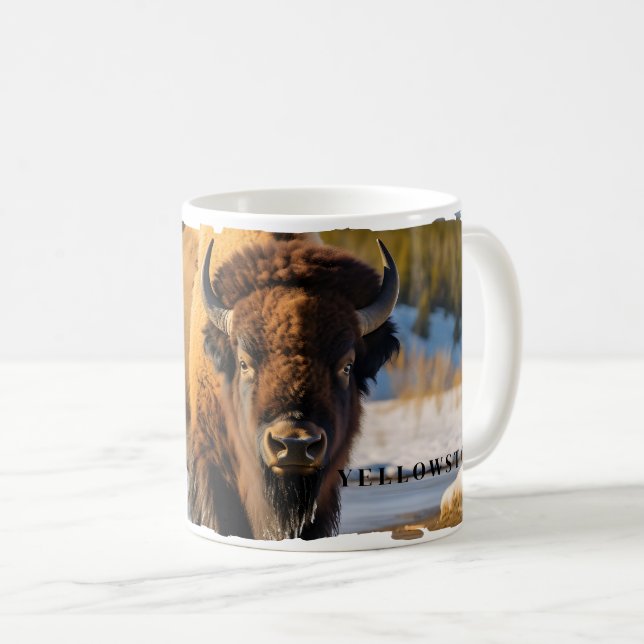 Yellowstone Bison Mug (Front Right)