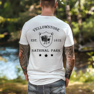 Yellowstone Bison National Park Vintage T-Shirt