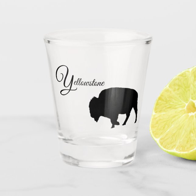 Yellowstone Buffalo Shot Glass (Front)