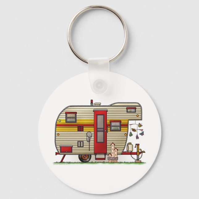 Yellowstone Camper Trailer Key Ring (Front)
