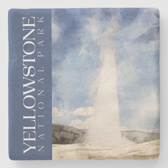 Yellowstone Coaster, National Park Stone Coaster (Front)