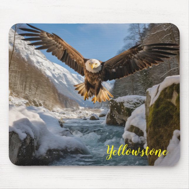 Yellowstone Eagle Mouse Pad (Front)