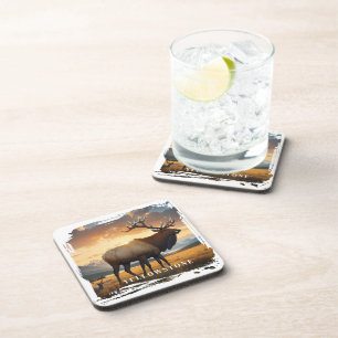 Yellowstone Elk Beverage Coaster