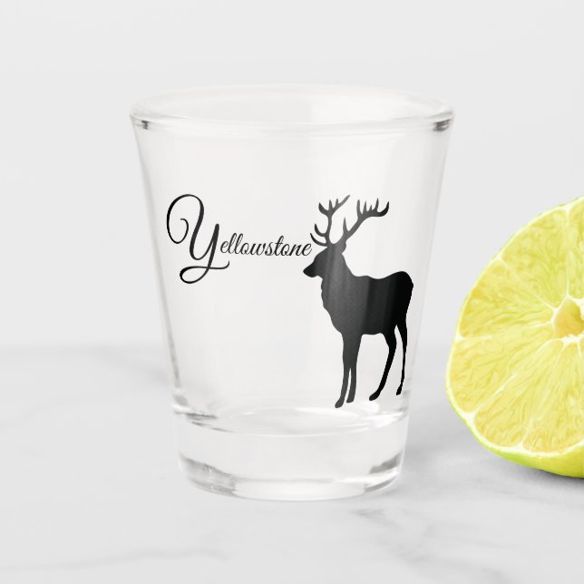 Yellowstone Elk Shot Glass (Front)