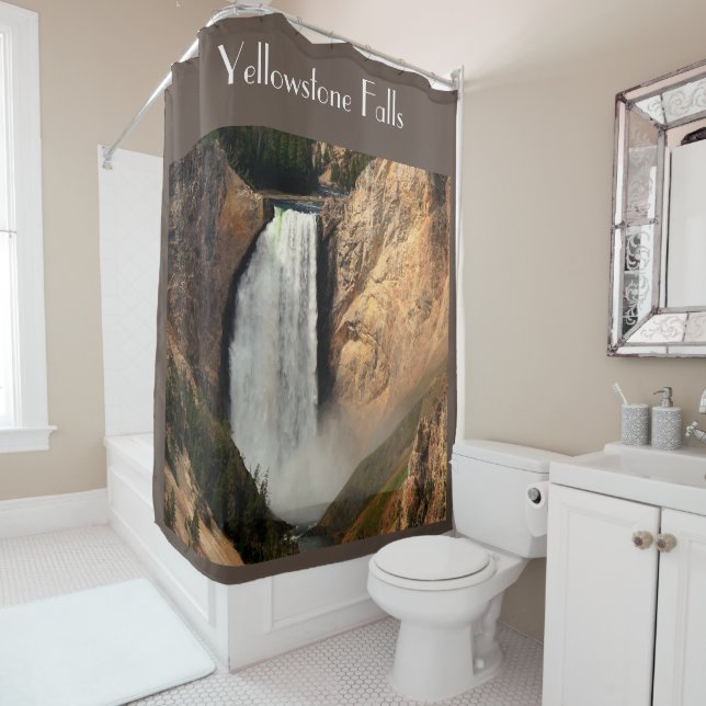 YELLOWSTONE FALLS SHOWER CURTAIN (In Situ)