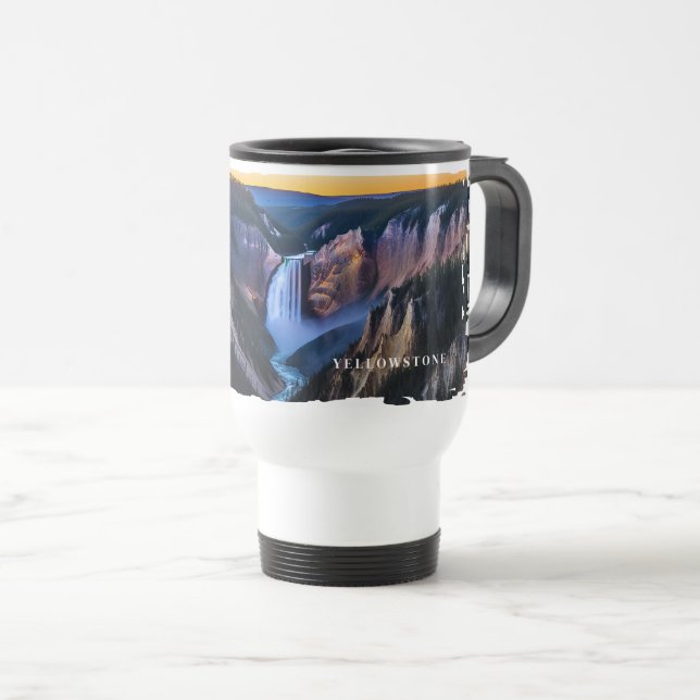 Yellowstone Falls Travel Mug (Front Right)