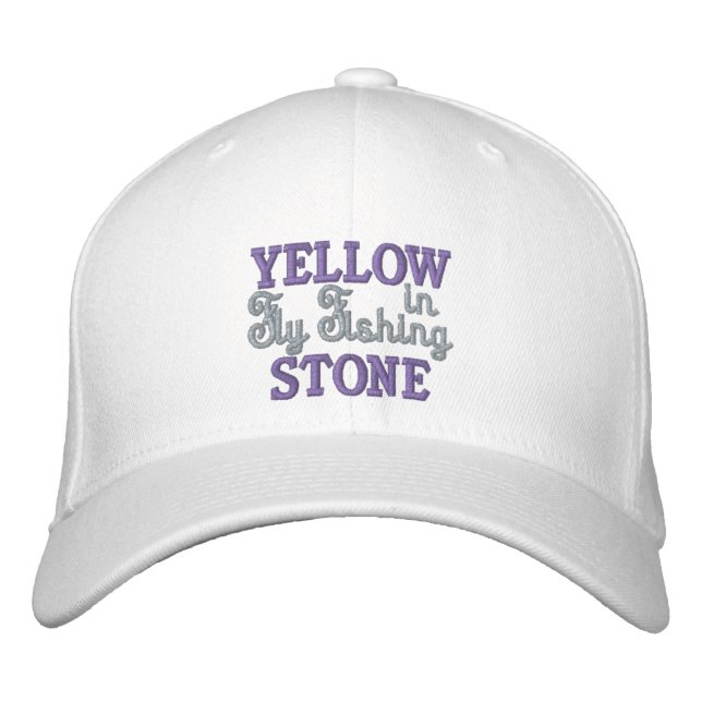 Yellowstone Fly Fishing-Embroidered Baseball Cap (Front)
