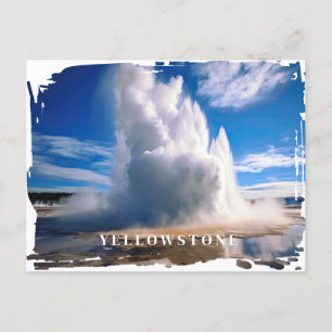 Yellowstone Geyser Postcard