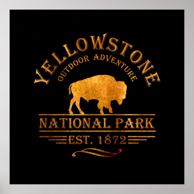 yellowstone golden yellow color poster (Front)