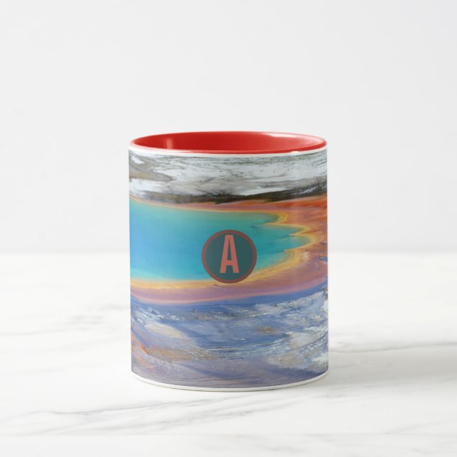 Yellowstone Grand Prismatic Hot Spring - Customise Mug (Center)