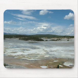 Yellowstone hot land, geyser mouse mat
