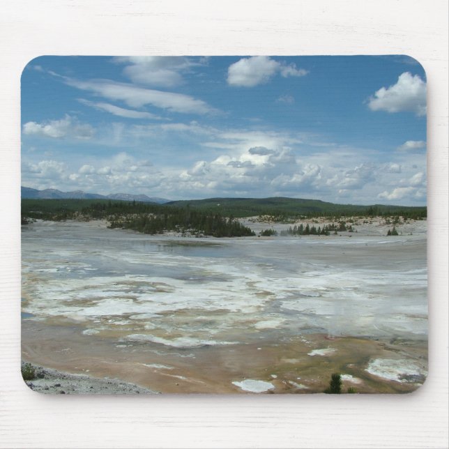 Yellowstone hot land, geyser mouse mat (Front)