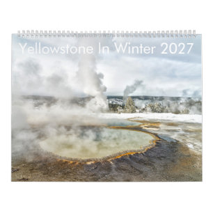 Yellowstone In Winter 2027 12-Month Wall Calendar