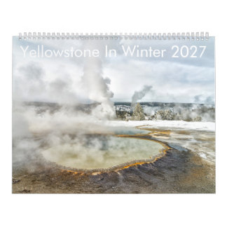 Yellowstone In Winter 2027 12-Month Wall Calendar