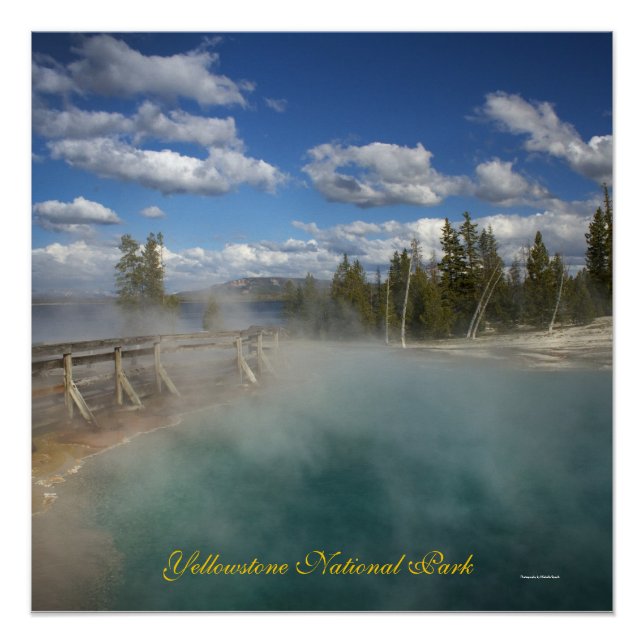 Yellowstone Lake Thumb Geyser Poster (Front)