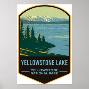Yellowstone  Lake Yellowstone National Park Poster