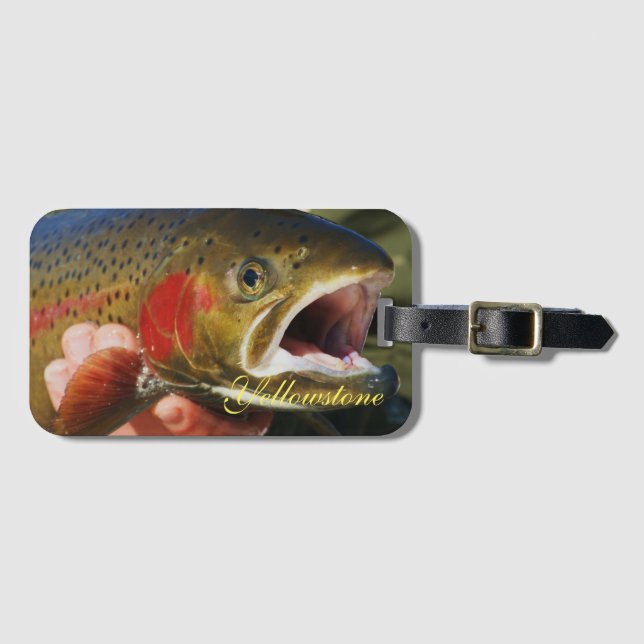 Yellowstone Luggage Tag-Fishing Tag (Front Horizontal)