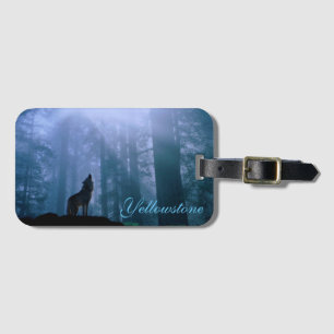 Yellowstone Luggage Tag-Wolf Luggage Tag