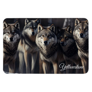 Yellowstone Magnet-Wolves Magnet