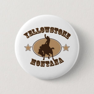 Yellowstone Montana 6 Cm Round Badge