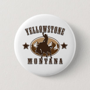 Yellowstone-Montana 6 Cm Round Badge