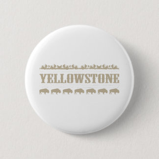 Yellowstone Montana Buffalo 6 Cm Round Badge