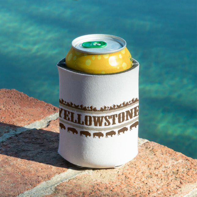 Yellowstone Montana Buffalo Can Cooler (In Situ Pool)