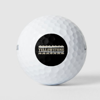 Yellowstone Montana Buffalo Golf Balls