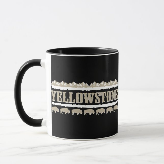 Yellowstone Montana Buffalo Mug (Left)