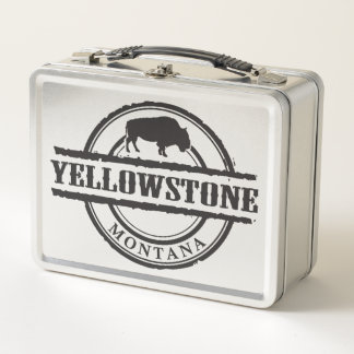Yellowstone Montana Metal Lunch Box