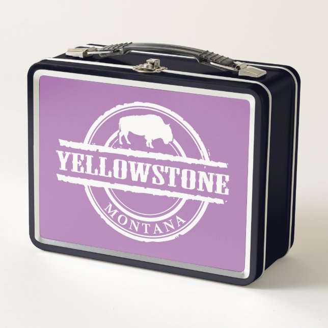 Yellowstone Montana Metal Lunch Box (Front)
