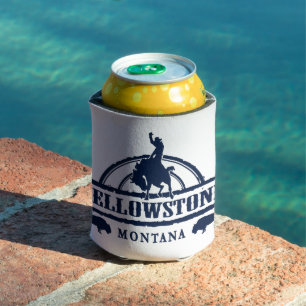 Yellowstone Montana Rodeo Cowboy Can Cooler