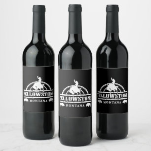 Yellowstone Montana Wine Label