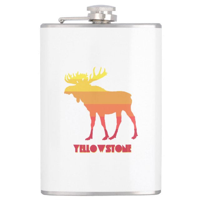 Yellowstone Moose Hip Flask (Front)
