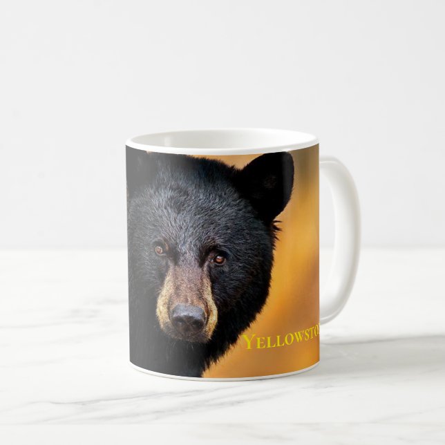 Yellowstone Mug-Black Bear Coffee Mug (Front Right)