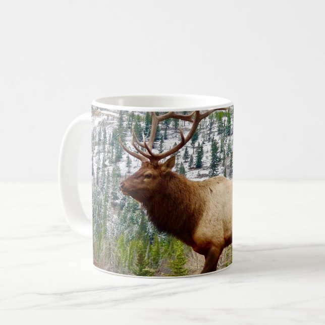 Yellowstone Mug-Elk Coffee Mug (Front Left)