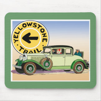 Yellowstone National Auto Trail Mouse Mat