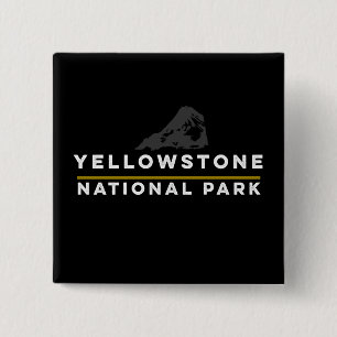 Yellowstone National Park 15 Cm Square Badge