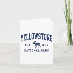 Yellowstone National Park 1872 Hiking Womens Mens Card