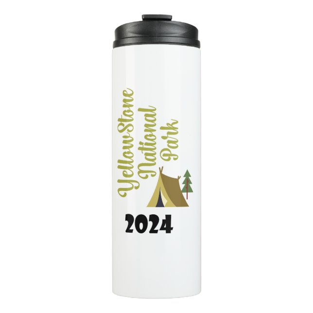 Yellowstone National Park 2024 Vacation  Thermal Tumbler (Front)