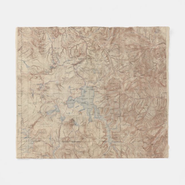 Yellowstone National Park 2 Fleece Blanket (Front (Horizontal))