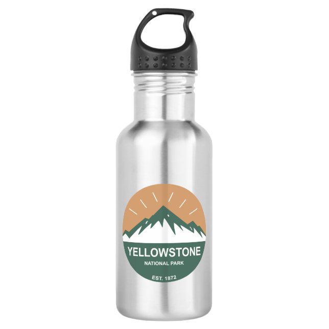 Yellowstone National Park 532 Ml Water Bottle (Front)