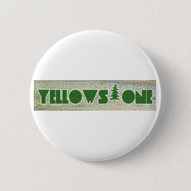 Yellowstone National Park 6 Cm Round Badge (Front)