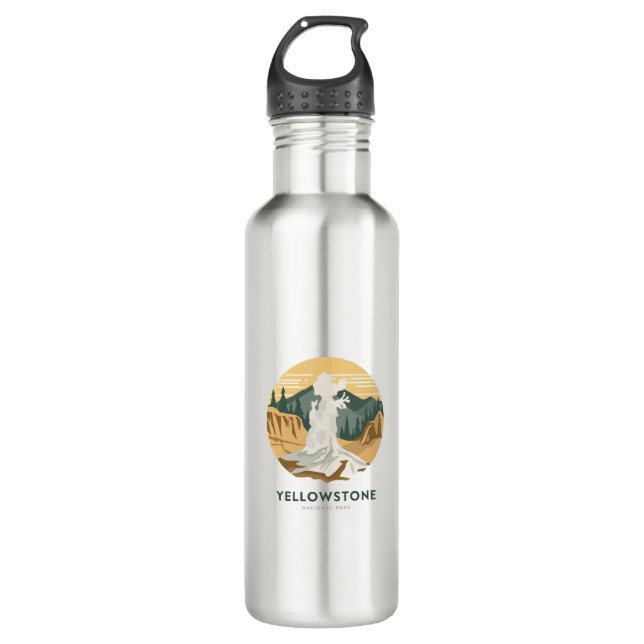 Yellowstone National Park Adventure 710 Ml Water Bottle (Front)